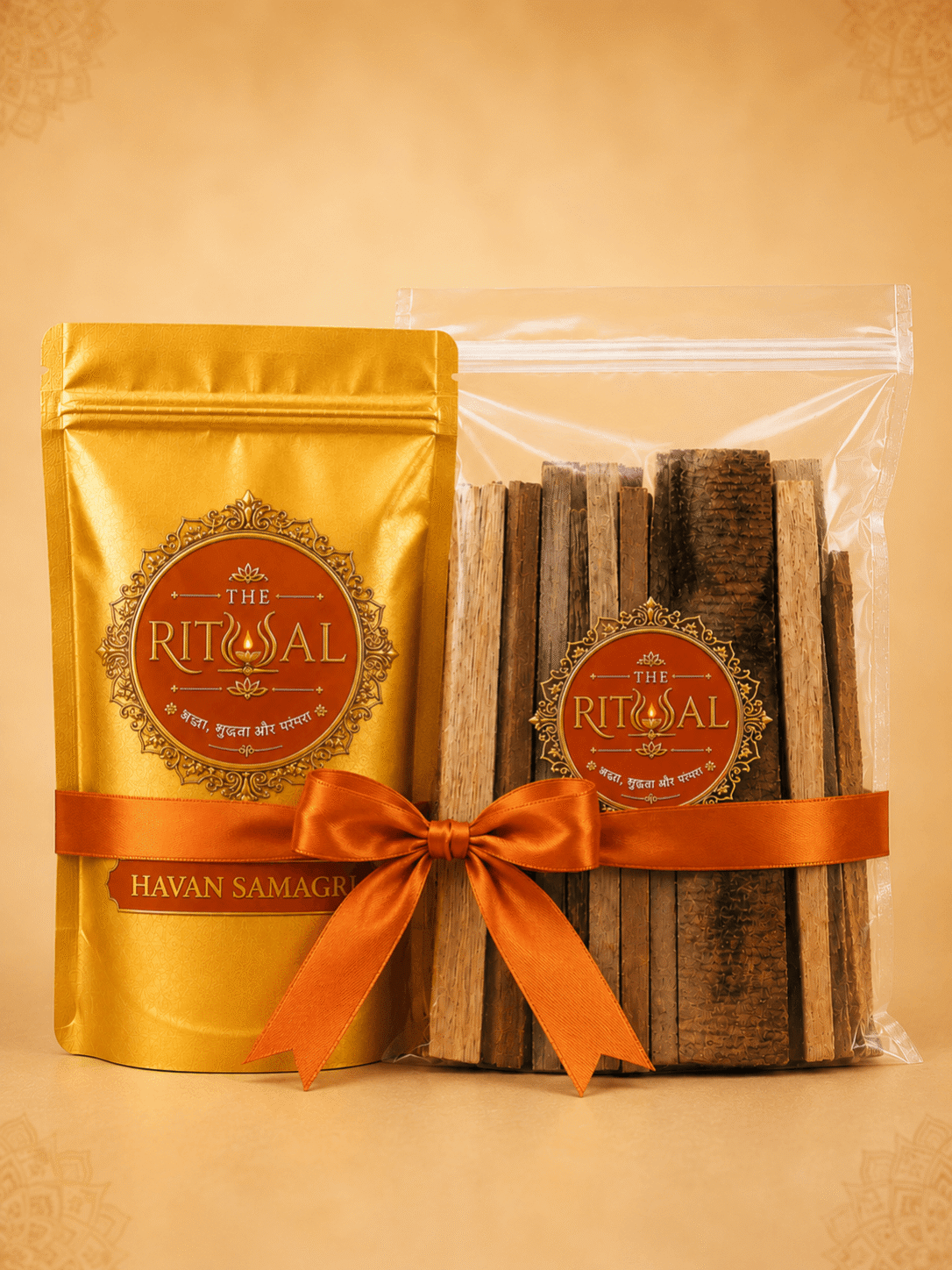 The Rituual Premium Havan Samagri & Samidha (Mango Wood) Combo Pack | Complete Pooja & Havan Kit | Natural & Chemical-Free