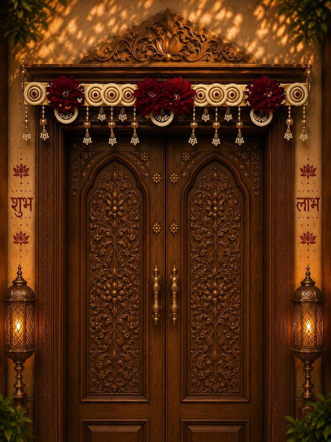 Premium Handmade Floral Bandhanwar (Toran) for Main Door Entrance | Traditional Decorative Wall Hanging | 101 cm x 20 cm – BW01