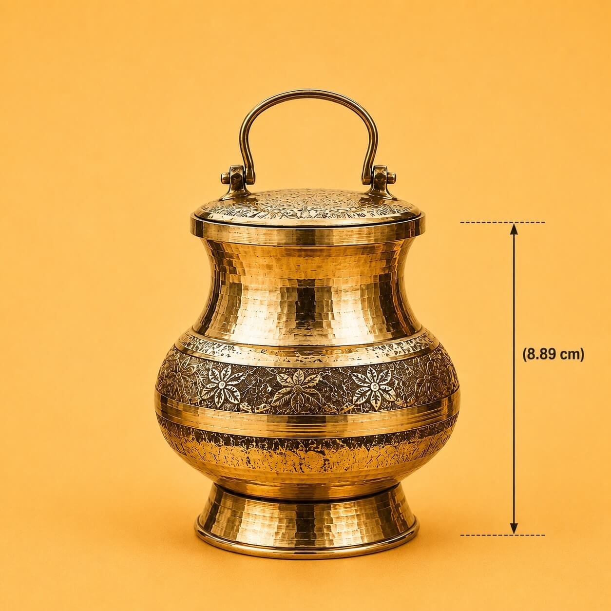 The Rituual Pure Gangajal in Premium Brass Kalash – Sacred Ganga Water for Pooja, Abhishek, Havan & Hindu Rituals | Available in Small, Medium & Large Sizes - Image 3