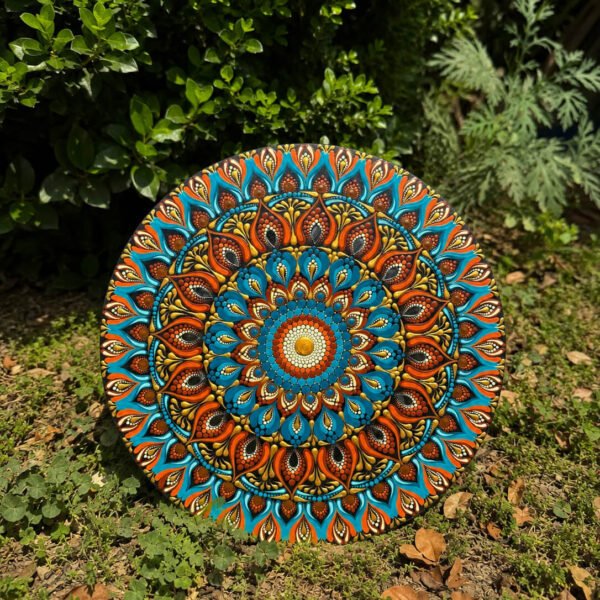 Ira #002 – Handcrafted Vibrant Mandala Wall Art | Premium Decorative Wall Décor
