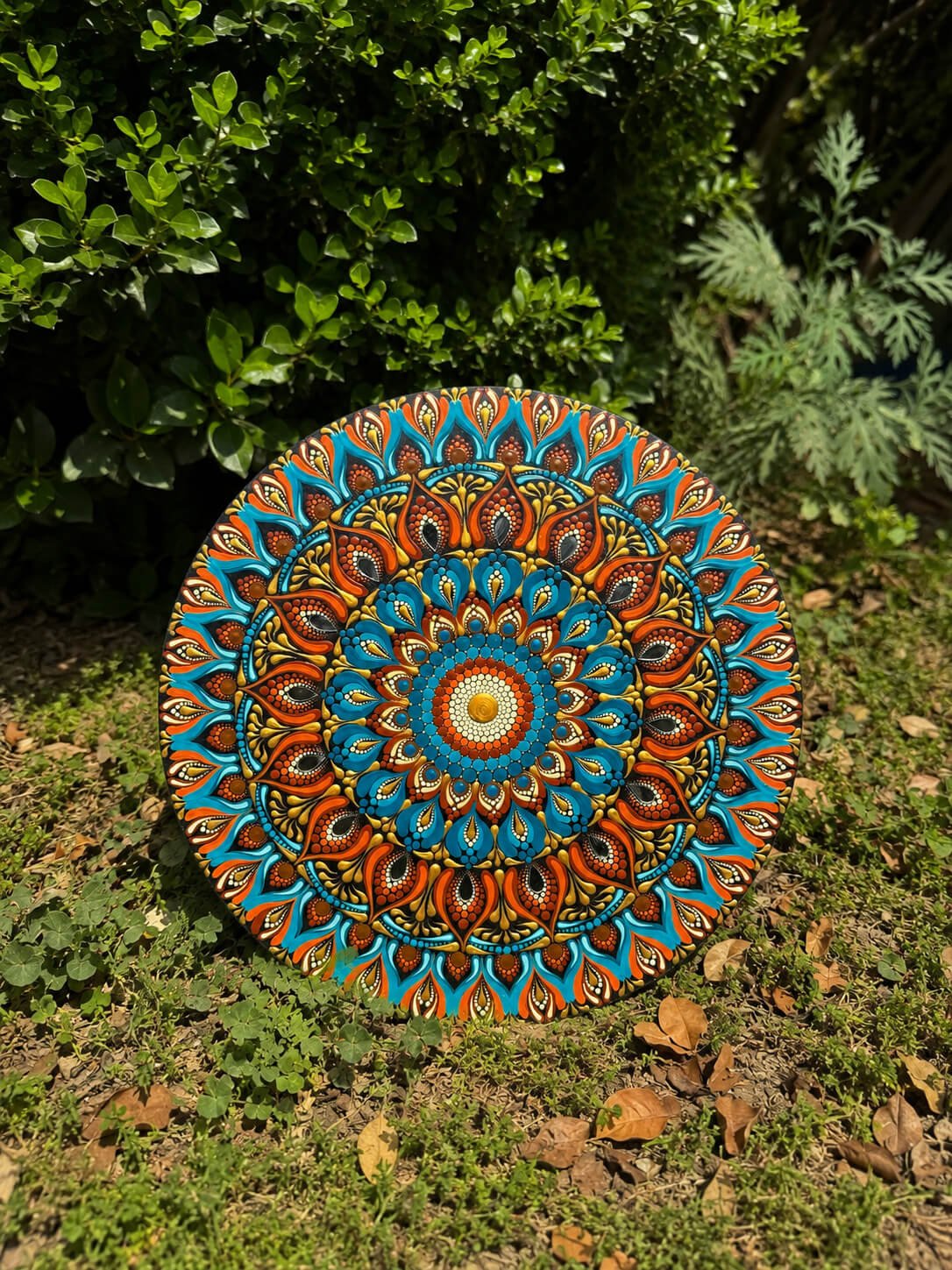 Ira #002 – Handcrafted Vibrant Mandala Wall Art | Premium Decorative Wall Décor
