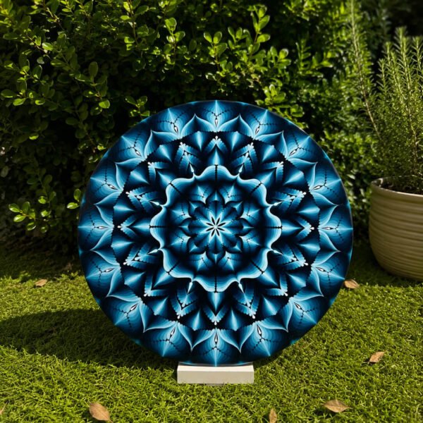 Nirvana #001 – Handcrafted Blue Mandala Wall Art | Premium Wall Décor