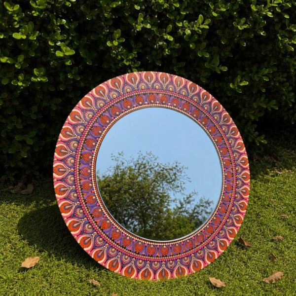 Meher #003 – Handcrafted Mandala Mirror Wall Art  | Premium Wall Décor