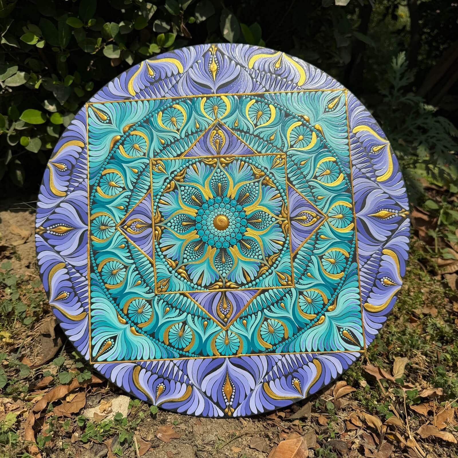 Meher #001 – Handcrafted Geometric Mandala Wall Art | Premium Decorative Wall Décor - Image 2