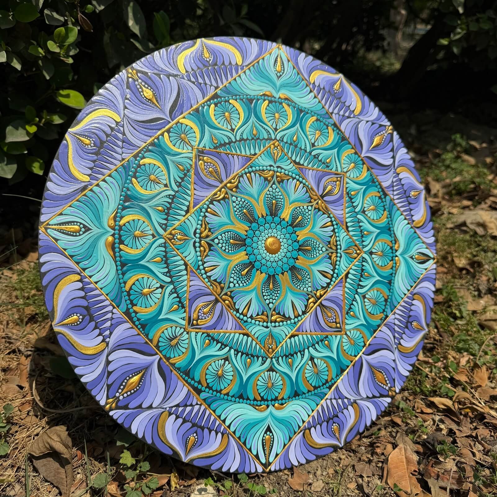 Meher #001 – Handcrafted Geometric Mandala Wall Art | Premium Decorative Wall Décor - Image 3