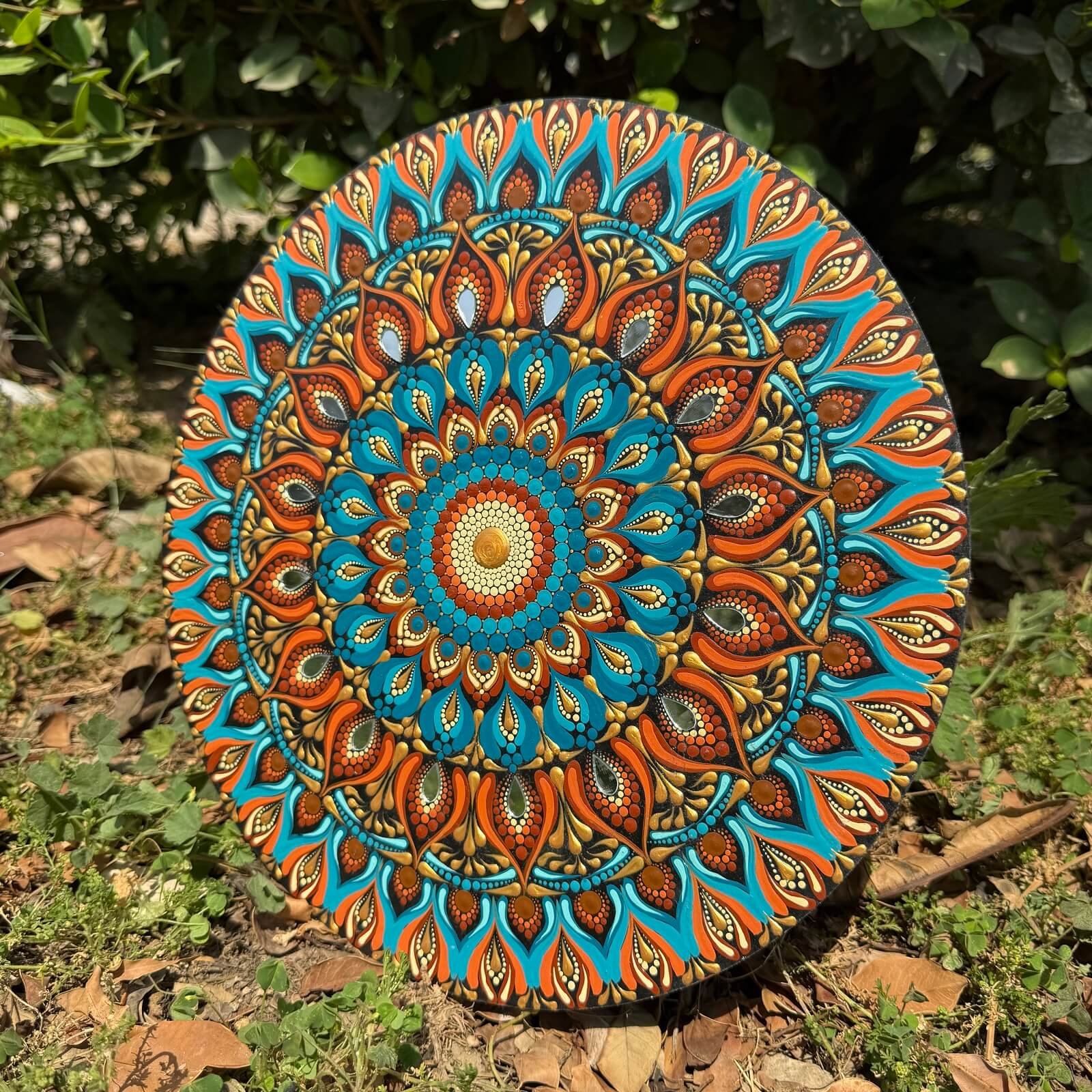 Ira #002 – Handcrafted Vibrant Mandala Wall Art | Premium Decorative Wall Décor - Image 2