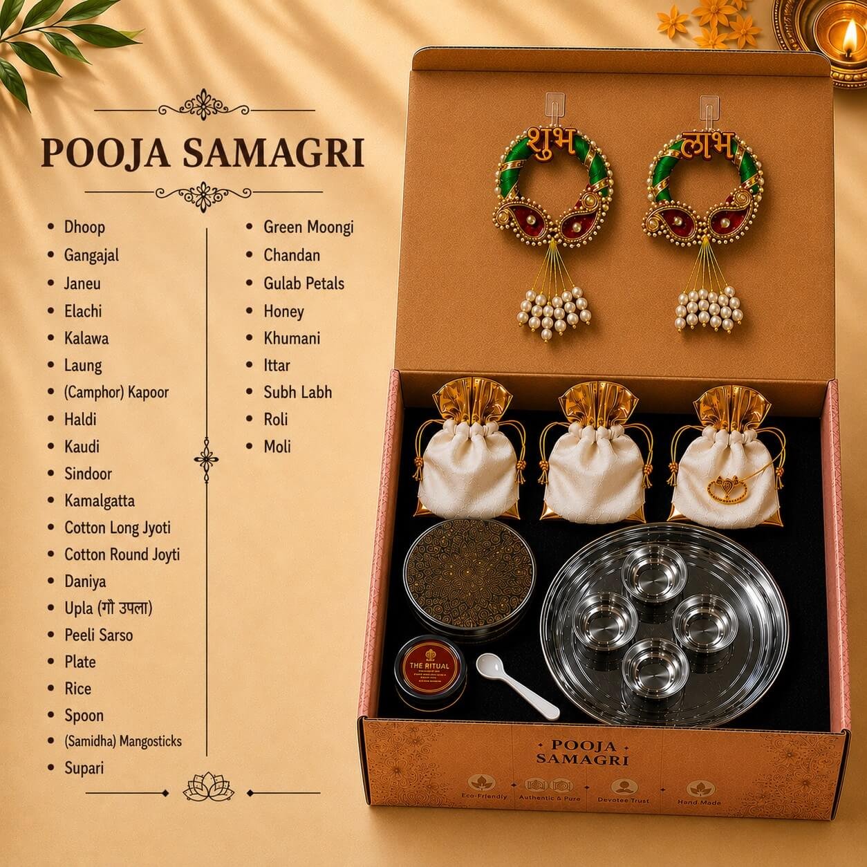 The Rittual Premium Complete Pooja Samagri Kit – Traditional Hindu Puja Essentials Gift Box - Image 4